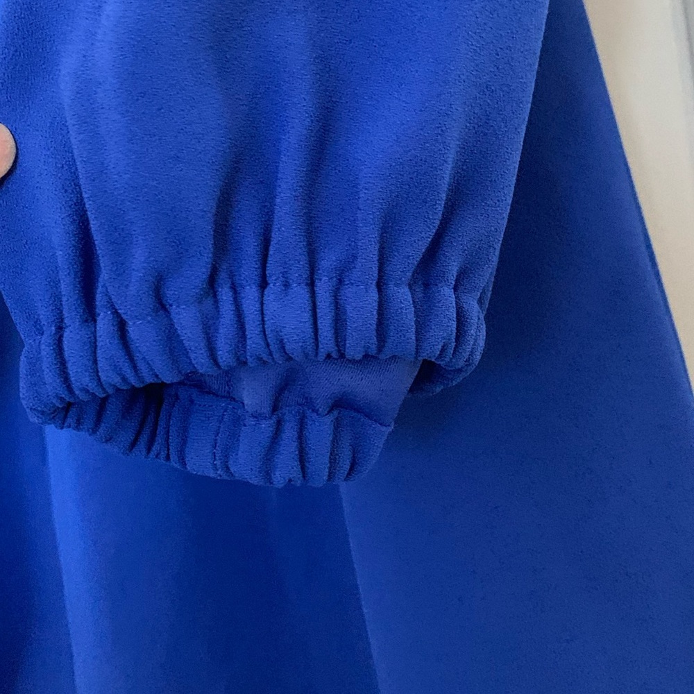 DRAPEY RUFFLE-FRONT DRESS - Picture 8 of 8